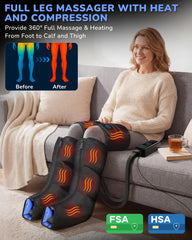 Musugy leg massager foot and calf wrap soothes tired feet