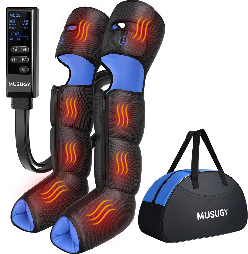 Musugy leg massager full wrap provides even compression for comfortable leg recovery