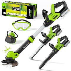 MUZREES 3-in-1 mower toy for imaginative lawn care play with lights