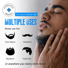 Mxvbaty beard dye shampoo color application on beard for even tone