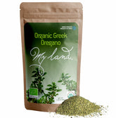 MY LAND oregano cut and sifted dried leaves ideal for quick flavor in sauces.