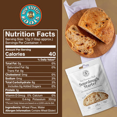My Rustic Roots SF starter pouch with dehydrated culture for baking.