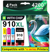myCartridge SUPRINT 910XL black cartridge for crisp, professional text