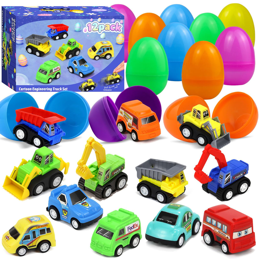 Myouth Easter egg reveals pull-back car surprise for kids.