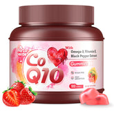 Myrtaverde CoQ10 Gummies front bottle showing a sugar-free heart health option