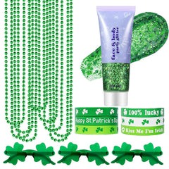 Mysense glitter-tube for St. Patrick's Day makeup and festive shine.