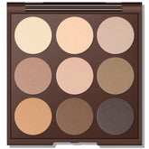 MYSTER ROSEY Neutral Eyeshadow Palette open compact with mirror for quick, natural looks.