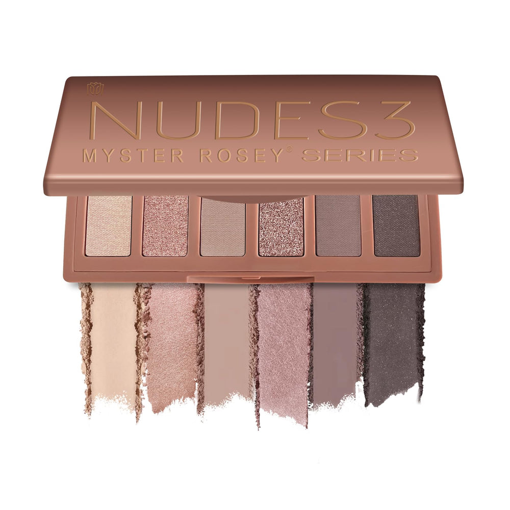 MYSTER ROSEY Nudes Mini Palette closed packaging for travel-friendly use