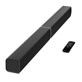 MZEIBO 80W sound bar front view with compact, modern design for TV audio