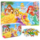 MZZOTOY Princess Puzzles 60-piece box—colorful pieces for screen-free family fun.