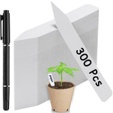 NadaKin plant labels 4-inch PVC kit for durable, reusable garden tagging.