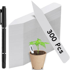 NadaKin plant labels 4-inch PVC kit for durable, reusable garden tagging.