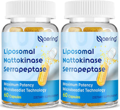 Naering liposomal nattokinase bottle front for enhanced absorption