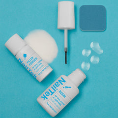 Nail Tek Nail Repair kit in use demonstrates at-home, professional-looking repair.