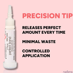 Nailene Perfect Bond Glue precision tip enabling controlled application