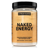 NAKED Citrus Energy bottle pour for a refreshing pre-workout moment