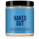 NAKED Gut bottle front with label highlighting natural gut health support.
