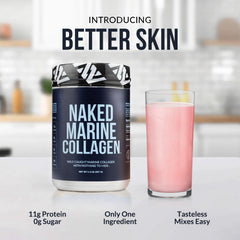 NAKED Marine Collagen Powder mixed into hot beverage for a smooth warming routine