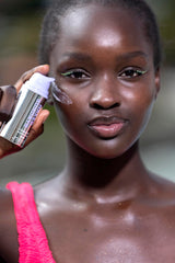 Naked Sundays CabanaClear texture swirl highlights refreshing, hydrating feel.