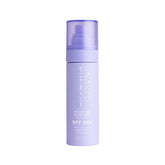 Naked Sundays SPF 50 face mist provides a clear finish with UV protection.