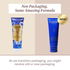 Nakery SkinRecovery Relaxing Magnesium Balm texture close-up shows creamy hydration.