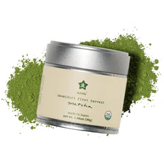 Nami Matcha Okumidori First Harvest 30g packshot highlights ceremonial-grade quality and freshness.