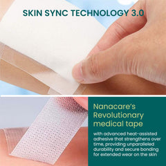 NanaCare waterproof barrier tape shielding a dressing on skin