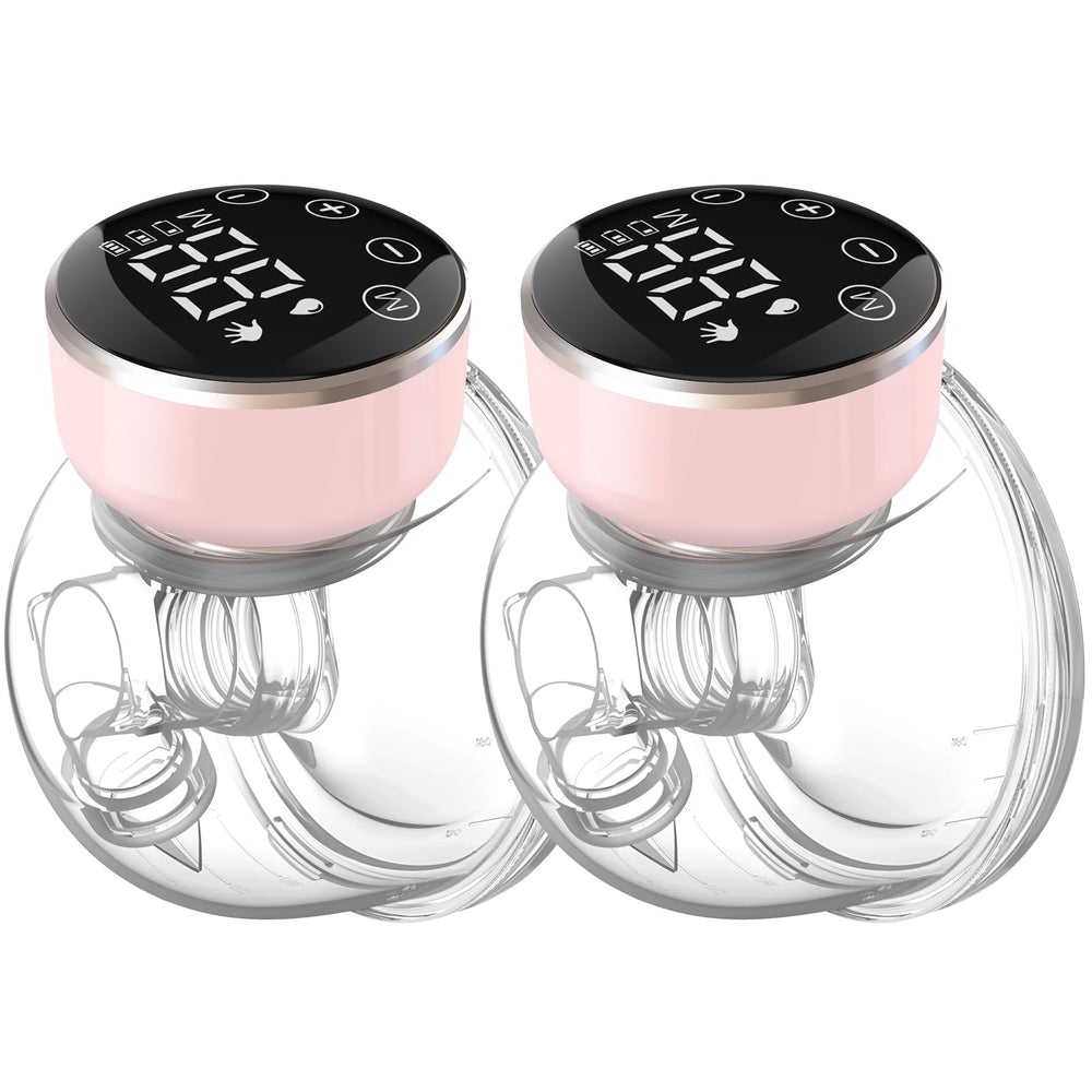 NaNaLazy wearable breast pump pink with 3 modes for customizable suction
