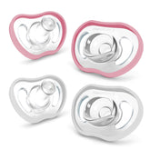 Nanobébé Active Pacifier with open vents for improved airflow during active play.