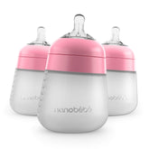 Nanobebe Flexy anti-colic nipple with 360° vent for steady latch.