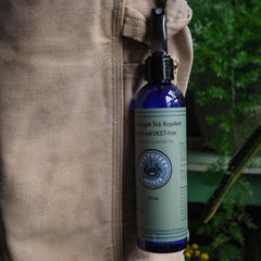 Nantucket Spider safety lock on the tick repellent bottle