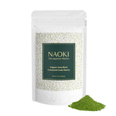 Naoki Matcha Fragrant Yame bottle pour showcases vibrant color and premium ceremonial grade quality.