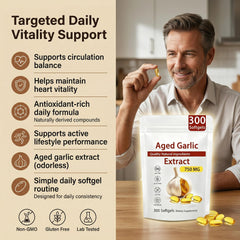 NAPEXIX organic garlic bulbs used in premium aged formula.