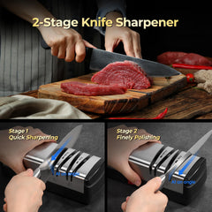 Narcissus knife-sharpener stainless-steel-knives boosts edge life across blades.