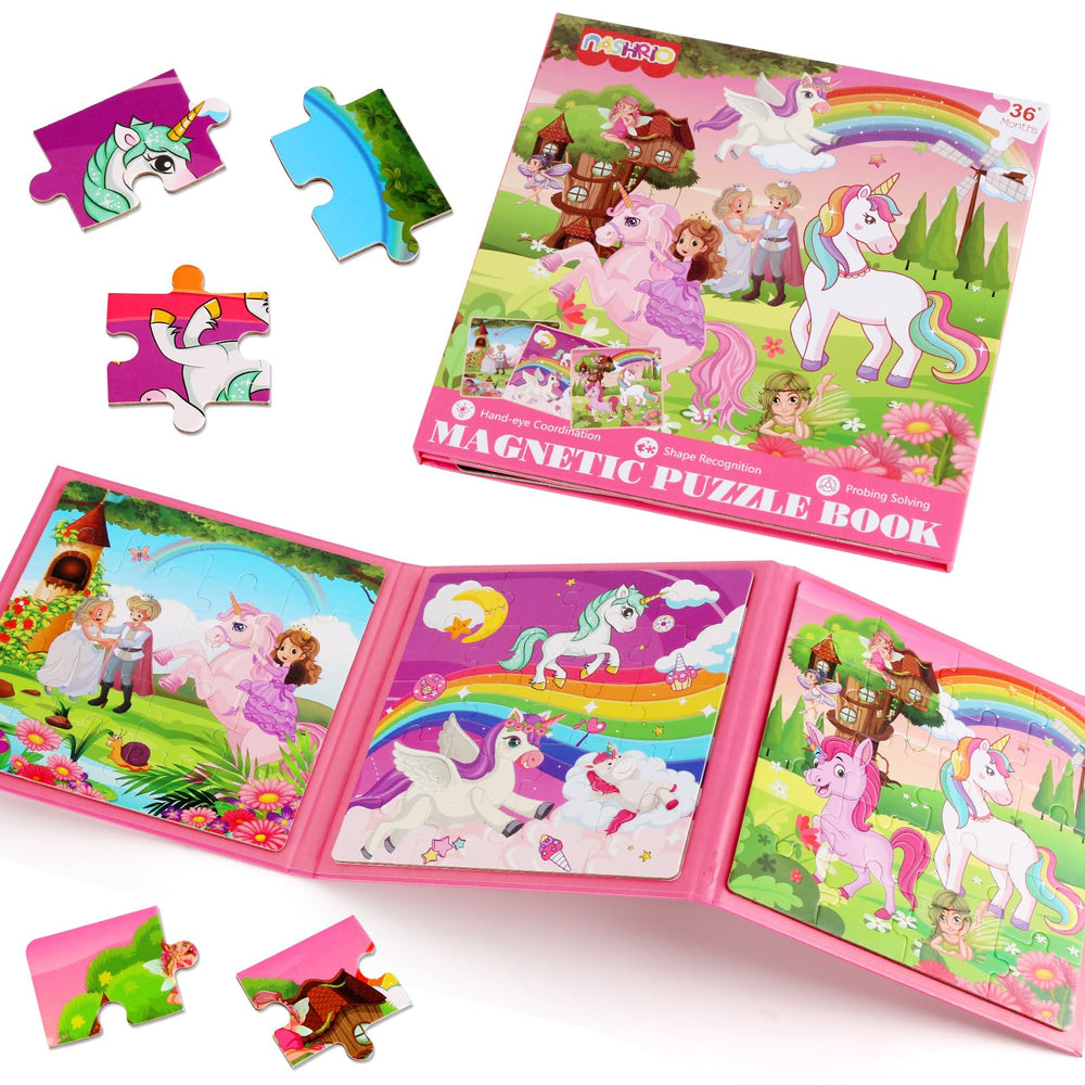 NASHRIO magnetic unicorn puzzle for screen-free imaginative play.