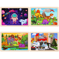 NASHRIO space wooden puzzle set sparks curiosity and discovery during play