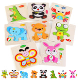 NASHRIO wooden crab puzzle for toddlers supports fine motor skills and color recognition.
