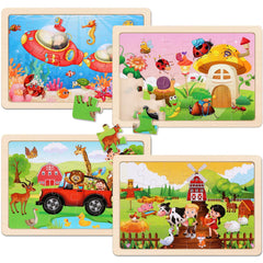 NASHRIO animals puzzle theme stimulates imaginative play and recognition