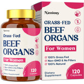 Nassiouy 12-in-1 beef organ supplement bottle for daily wellness routine.