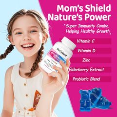 NATISLAND Kids immune-support blend with C, D, zinc, and elderberry for daily resilience.