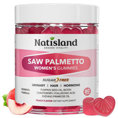 NATISLAND Saw Palmetto Women Gummies bottle for daily wellness support