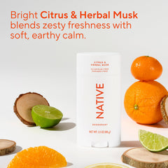 Native four-odor-fighters formula highlight stronger odor defense all day.