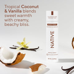 Native aluminum-free deodorant with clean ingredients for sensitive skin