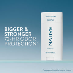 Native aluminum-free odor protection for everyday confidence.
