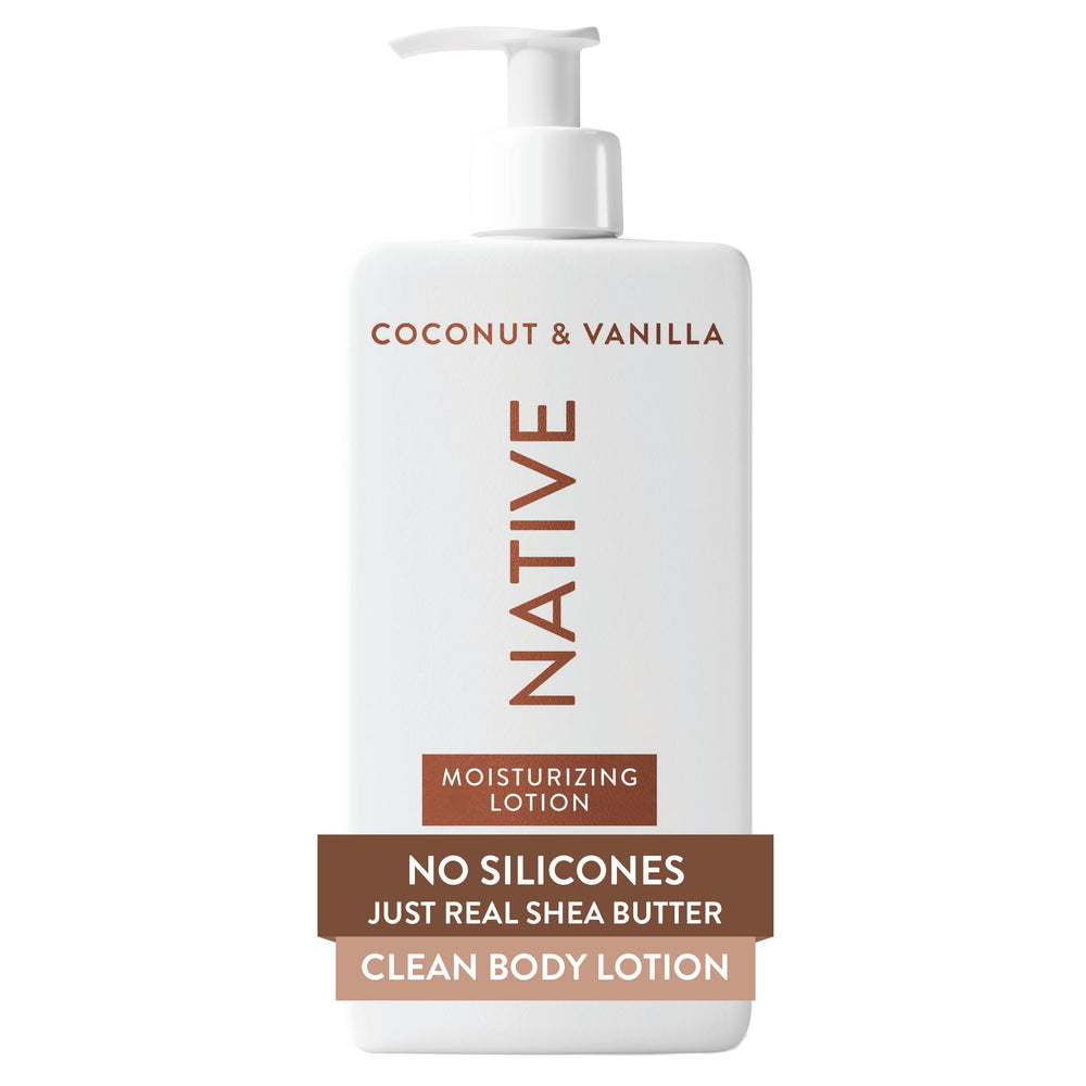 Native Body Lotion with shea butter for deep hydration and smoother skin.