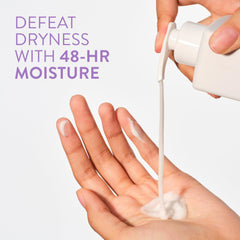 Native Body Lotion creamy texture for fast, even application on arms and legs.