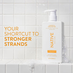 Native conditioner bottle with almond-shea scent for smoothing and detangling