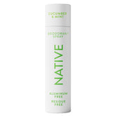 Native Deodorant bottle cucumber mint close-up for all-day freshness