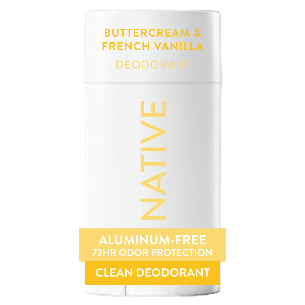 Native Deodorant buttercream French vanilla stick with a smooth glide for all-day freshness