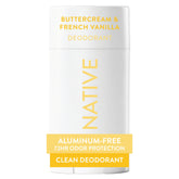 Native Deodorant buttercream French vanilla stick with a smooth glide for all-day freshness